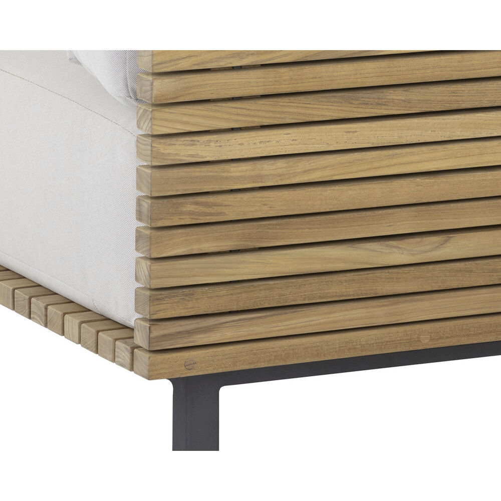 Geneve Palazzo Cream Outdoor Modular Armless Chair